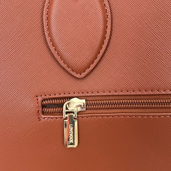 {Lovevook} Crossbody Vegan Leather Laptop Tote Bag in Brown - Picture 5 of 12